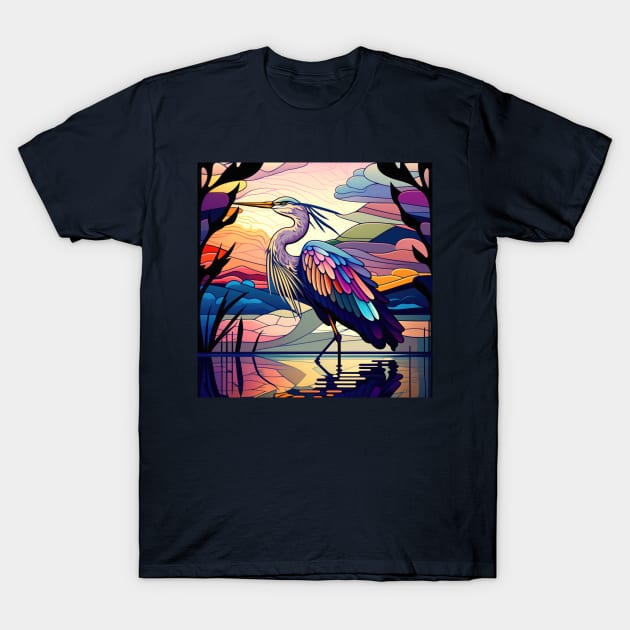 Great Blue Heron T-Shirt by BellaDatura